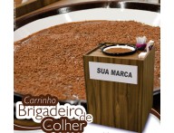 CARRINHO GOURMET BRIGADEIRO DE TACHO- BRIGADEIRO GOURMET CARRINHO MADEIRA
